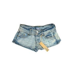 Japanese Agile Low Rise Micro Denim Shorts Y2K Medium NWT